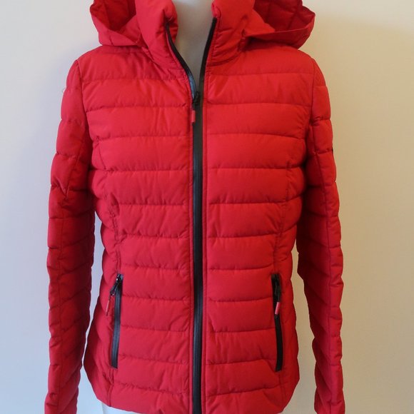 Nautica Red Packable Puffer Jacket Sz M 